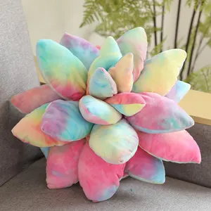 Lovely Succulent Pillow Soft Cute Flower Plant Hold Pillow Plush Toys Simulation Kawaii Home Decor Birthday Gifts For Girls Kids