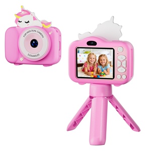Appareil photo numérique pour enfants en gros, double objectif, étui ABS motif dessin animé, mini caméra jouet, résolution vidéo HD, carte TF, cadeau pour enfants, direct usine - Product Image 5