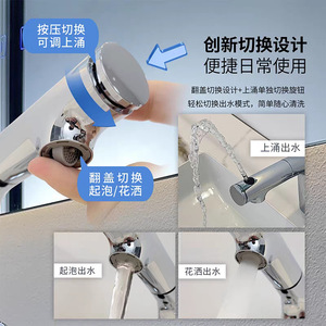 Art Basin Mixer Single Handle Ceramic Valve Pull Out <b>Spray</b> Deck <b>Mounted</b> Faucet For Bathroom Washbasin - Product Image 4
