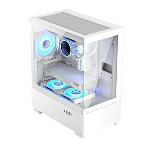 Jnp จากโรงงาน <span class=keywords><strong>ITX</strong></span> M-ATX ตู้เกมแบบหอคอยขนาดกลางพัดลมคอมพิวเตอร์ระบบระบายความร้อนด้วยน้ำเคสสำหรับเกมพีซี - Product Image 3