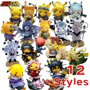 8-13cm 3.55-5.12inches 12Styles PokeJoint Narutos Mini Figures For Child Kids Toys Narutos Poke Anime Action Figures