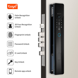 Serrure de porte intelligente HanDaily avec interphone vidéo, reconnaissance faciale, empreinte digitale, caméra et Wi-Fi, avec clé - Product Image 2