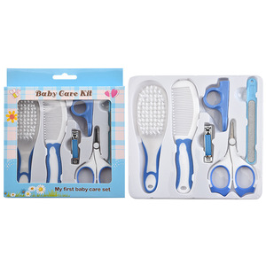 Ensemble de soins <span class=keywords><strong>pour</strong></span> <span class=keywords><strong>nouveau</strong></span>-nés sans BPA, comprenant coupe-ongles, ciseaux, brosse, peigne et lime à ongles - Cadeau idéal <span class=keywords><strong>pour</strong></span> les nouveaux parents - Product Image 4