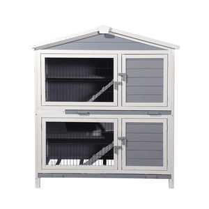 Kaliteli ahşap 3 katlı tavşan kafesi kapalı küçük satılık evcil hayvan evleri - Product Image 5