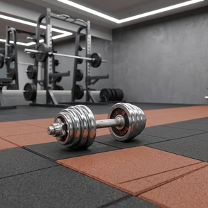 Alfombrilla de Goma para <span class=keywords><strong>Gimnasio</strong></span>, Insonorizante y Antivibración, Baldosas de Goma con Puntos de Color, Alfombrilla Antideslizante para <span class=keywords><strong>Gimnasio</strong></span> - Product Image 2