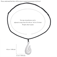 Collier pendentif en os de yak sculpté tribal maori de Nouvelle-Zélande, fait à la main, blanc ivoire, 4,8x2,3 cm, chaîne en corde, cadeau tendance