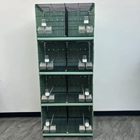 Jaulas Apilables de Alta Calidad para Cría de Aves 2024, Jaula Grande de Metal para Pájaros