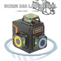 Niveau laser à faisceau vert Norm 360 Modèle T92 Nouvelle conception Auto-nivelant 5 lignes croisées 100 pieds de portée pour la construction industrielle et le bricolage