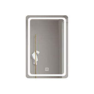 Miroir de salle de bain rectangulaire à LED rétroéclairé en gros, miroir de maquillage mural à commande tactile pour hôtel et maison - Product Image 4