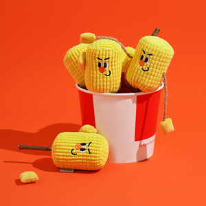 Jouet pour chat en épis de maïs, bâtonnet à mâcher pour le nettoyage des dents et les molaires, avec herbe à chat, ludique - Product Image 1