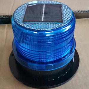 Năng lượng mặt trời cảnh báo nhấp nháy ánh sáng màu đỏ vàng màu xanh LED nhấp nháy an toàn đường bộ dẫn ánh sáng với nam châm - Product Image 4