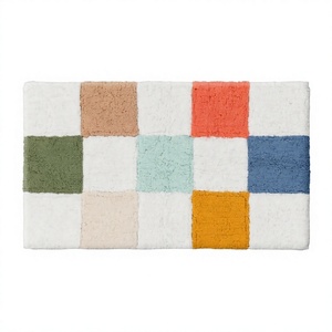 Modern Custom Bath <b>Mats</b> Wholesale Quick Dry Designer Bath Rugs Cotton Machine Made with Tufted Color Modern Style by ITHL - Product Image 1