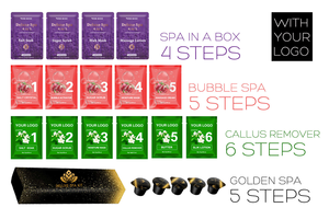 Private Label Ensemble <span class=keywords><strong>manucure</strong></span> pédicure 4 pièces Foot Spa Lemon Luxury Pack 4 Step pour pédicure - Product Image 4