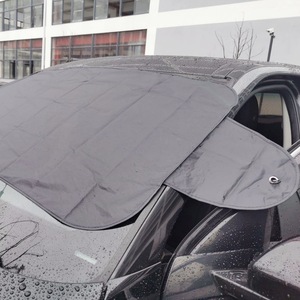 Pare-soleil de voiture demi-couverture en tissu argenté, protection contre le gel pour l'hiver - Product Image 1