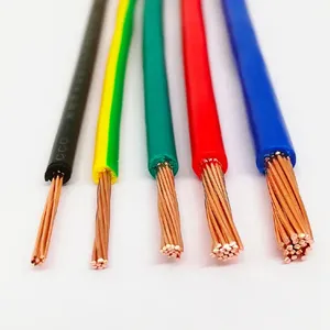 Best Quality 1.5mm 2.5mm 4mm 6mm Copper Conductor PVC Insulated Bvr Flexible Electric Housing Wire