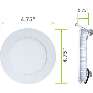 ไฟดาวน์ไลท์ LED แบบขายส่ง IP44 SMD ขนาด 4 8 นิ้ว ปรับความสว่างได้ สำหรับใช้งานเชิงพาณิชย์ CCT 9w 12w 20w 30w 40w  แบบฝัง Smart SMD - Product Image 2
