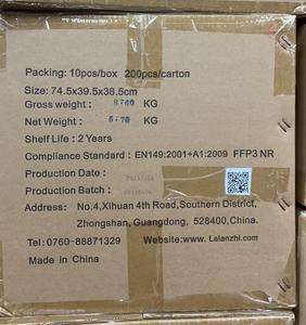 Masker Debu <span class=keywords><strong>FFP3</strong></span> Berkualitas Tinggi Harga Pabrik 4 Lapis Katup Putih Nyaman Bentuk Cup 3D Ikat Kepala Masker Respirator Non-woven - Product Image 6