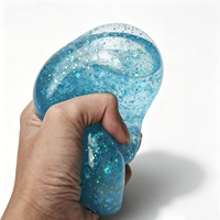 Jouet sensoriel anti-stress en forme de boulette, jouet à presser moelleux, couleur mystère, cadeau surprise pour enfants
