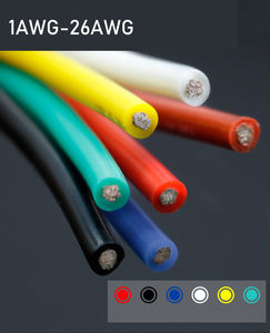2 3 4 6 8 10 12 14 AWGカスタムソリッドシリコンケーブル電気ワイヤーエクステンションコード電源コードPVCベアー - Product Image 5