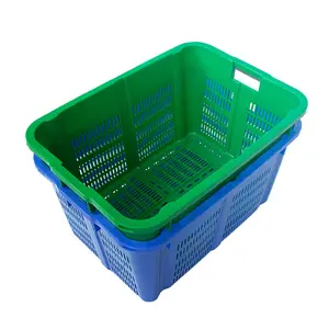 HDPE stackable hanging vegetable fruit plastic basket and plastic storage crates & basket for vegetable