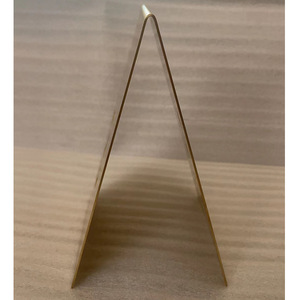 Pure Brass <b>Table</b> Number <b>Card</b> 6in Rectangle Double Sided Durable Modern Design For Restaurants - Product Image 3