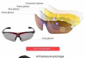 <span class=keywords><strong>ROCKBROS</strong></span> <span class=keywords><strong>Gafas</strong></span> Polarizadas para <span class=keywords><strong>Ciclismo</strong></span>, Lentes Transparentes con 5 Lentes, UV400, <span class=keywords><strong>Gafas</strong></span> de Sol Deportivas al Aire Libre, Hombre y Mujer - Product Image 3