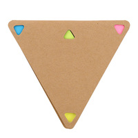 Bloc-notes autocollant personnalisé en forme de triangle vente en gros petit ensemble d'autocollants de bloc-notes mignon pour l'école
