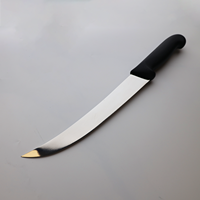 Couteau à casser le steak de boucher en acier inoxydable avec manche en PP 10/25cm