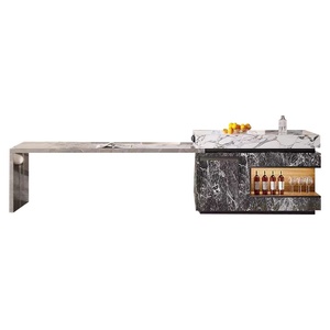 Table à manger de luxe Stone Island, design multifonctionnel, cuisines ouvertes, usage domestique, comptoir de <span class=keywords><strong>bar</strong></span> de luxe léger, <span class=keywords><strong>cuisine</strong></span> occidentale - Product Image 5