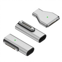 Adaptateur convertisseur magnétique JILIAN Mag3 USB PD 140W, sortie CC pour ordinateur portable, charge rapide avec protection contre les courts-circuits en alliage de zinc