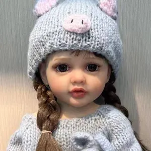 hot sale cute rebirth artificial doll, a variety of clothes with pacifier bottles