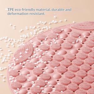 Tapis de massage des pieds en PVC souple pour le drainage des méridiens de la médecine chinoise, avec plaques de pression des doigts pour un super massage des pieds et un effet de massage par le toucher - Product Image 4