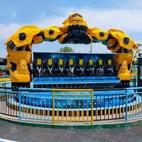 Robot Policía Giratorio 360 Grados para Atracciones al Aire Libre con Luces LED - Novedad para Carnavales