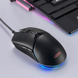 Oem mous chuyên nghiệp RGB có dây chuột chơi game 4-màu mịn RGB Backlit theo dõi quang học USB tay phải định hướng cho máy tính - Product Image 1