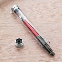 Boîte d'emballage en plastique transparent en forme de diamant pour cadeaux, tube à stylo, présentoir élégant pour crayons, étui à stylo en cristal