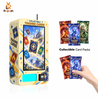 Distributeur automatique mural de cartes de jeu sans personnel, populaire pour les cartes à collectionner, acceptant les pièces, l'espèce et les cartes de crédit