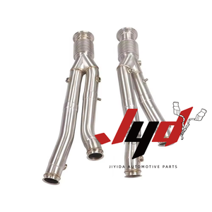 Colector de escape de acero inoxidable para <span class=keywords><strong>Lamborghini</strong></span> <span class=keywords><strong>Aventador</strong></span> <span class=keywords><strong>SVJ</strong></span> 2019+ - Tubo de escape de alto rendimiento para coches de carreras - Mejora de tuberías de escape - Product Image 1