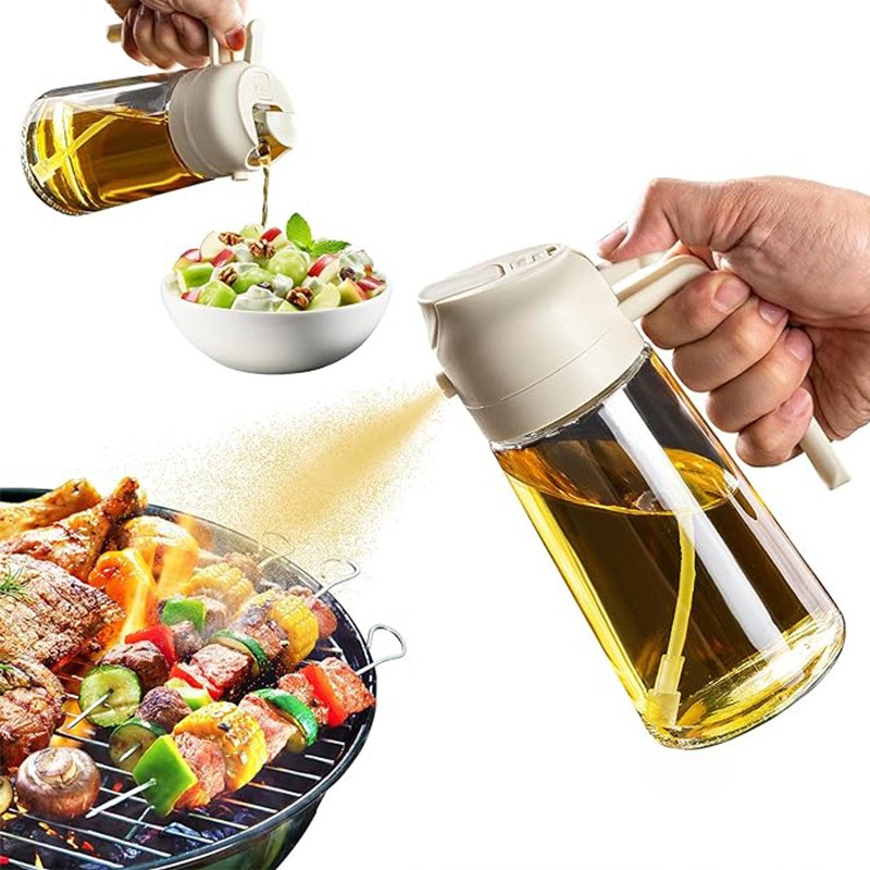 Bafnsiji Bouteille D'huile D'olive, Distributeur D'huile En Céramique, Distributeur De Sauce Soja Shoyu En Céramique, Mini Bouteille Distributeur D 'huile D'olive De Table, 280 Ml, C