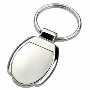 Portachiavi in Metallo Toledo, Forma Ovale Lucida, Finitura Argento, Accessorio per Chiavi - Product Image 2