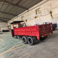 Nouveau tricycle cargo à moteur essence 350cc, benne hydraulique, 9 roues, véhicule motorisé, transporteur de charges lourdes, Afrique, Asie
