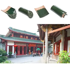 house roofing building materials chinese roof glazed green tile