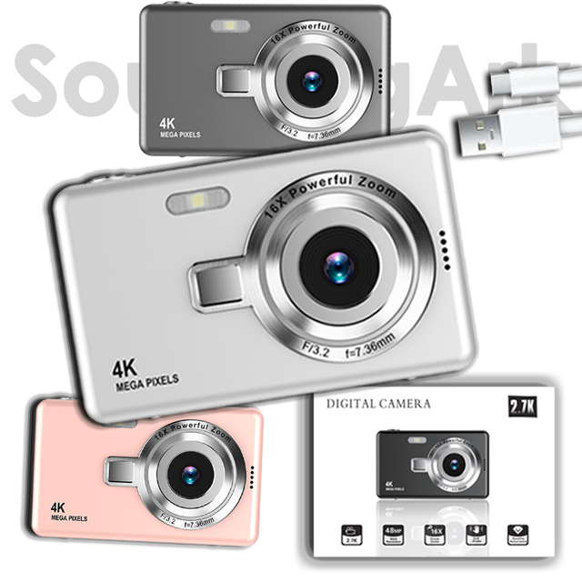 SourcingArk Anti Shake 16X FHD 1080P Retro Thrift Camera Vintage Cameras Popular Cheap Image 96m Pixel TFCard 2000s   Digicam