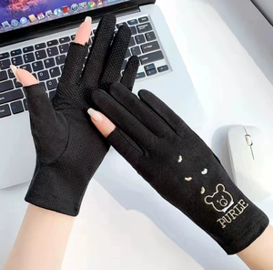 Guantes <span class=keywords><strong>de</strong></span> Conducción <span class=keywords><strong>de</strong></span> Algodón para Mujer, Medios Dedos, con Pantalla Táctil, Protección Solar, para Verano, Libros <span class=keywords><strong>de</strong></span> Psicología Clínica, Aplicables al Aire Libre - Product Image 2