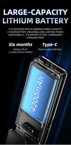 กุญแจล็อคประตูดิจิตอลอัจฉริยะแบบไร้สายพร้อมระบบสแกนลายนิ้วมือ  Tuya Smart Door Lock สำหรับประตูอลูมิเนียม - Product Image 6