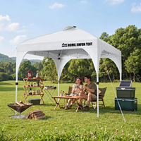 Tente Pop-Up 10x10 avec Ventilation, Installation Facile, Abri Solaire Instantané, Portable, pour Événements Commerciaux, Fêtes, Plage, Camping en Plein Air