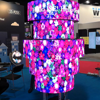 Effet de surface flexible expérience immersive hall d'exposition moderne led display