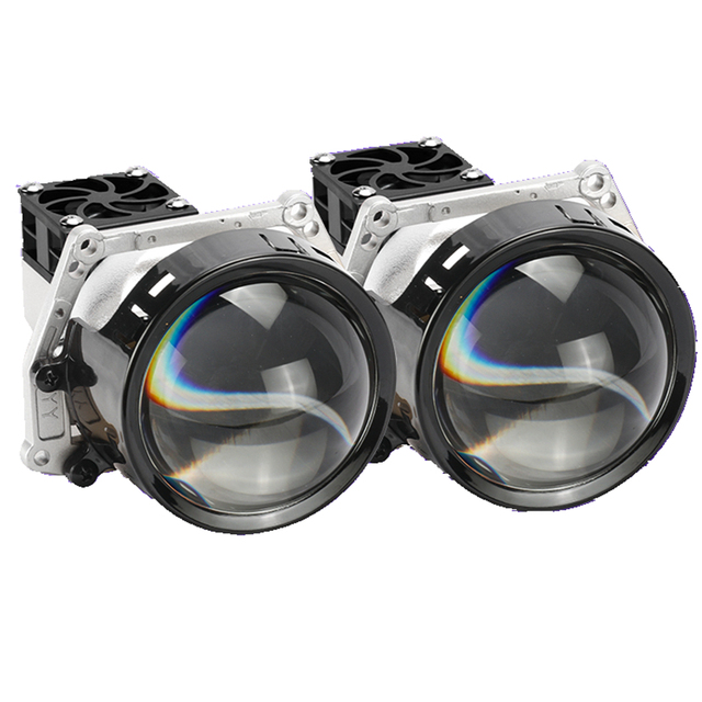 High Quality 12V LED Bifocal Lens Laser Car Headlight Upgrade Hai 5 Dual Lamp Cup Smart Quick Start New Condition