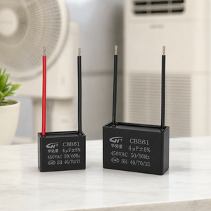 Condensador de Arranque/Funcionamiento Serie <span class=keywords><strong>CBB61</strong></span> 0.47uF-20uF, 450V, <span class=keywords><strong>50</strong></span>/<span class=keywords><strong>60Hz</strong></span>, Condensador de Película de Polipropileno (Apto para Motores de Ventilador/Motores de CA) - Product Image 5