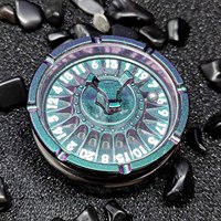 Dés en métal polyédriques de Roulette gyroscopique du bout des doigts D20 de haute qualité pour RPG et MDN pour Donjons Dragons Jeux de rôle