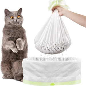 Fodere per lettiera per gatti con lacci, borse per lettiera per gatti spesse e grandi buste per giocattoli resistenti - Product Image 2